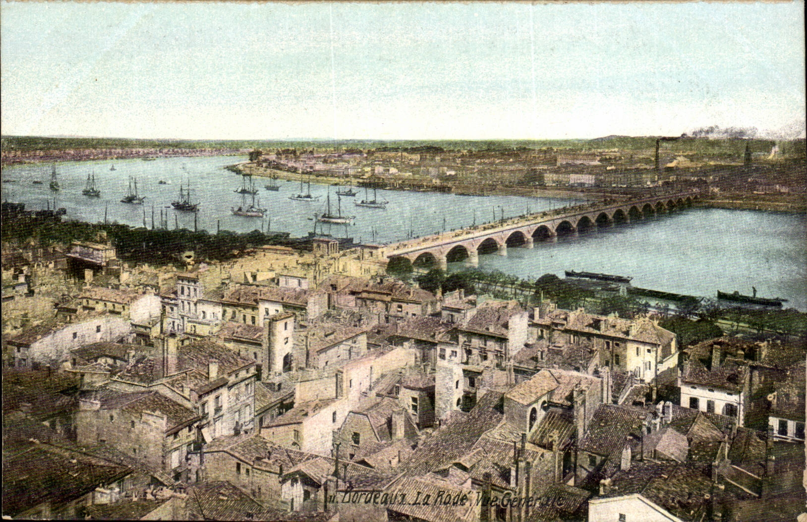 Bordeaux cPA la rade Vue generale