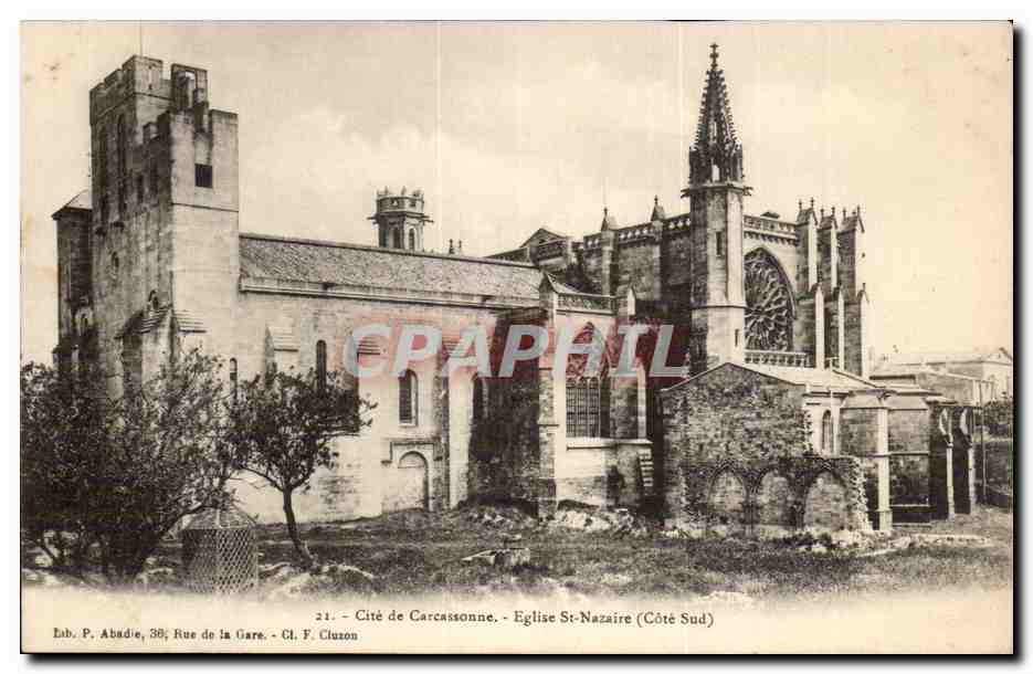 Cite de Carcassonne cPA Eglise St Nazaire