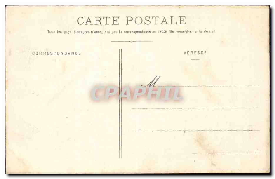 Cite de Carcassonne cPA Vue generale prise du Nord Ouest — Rückseite