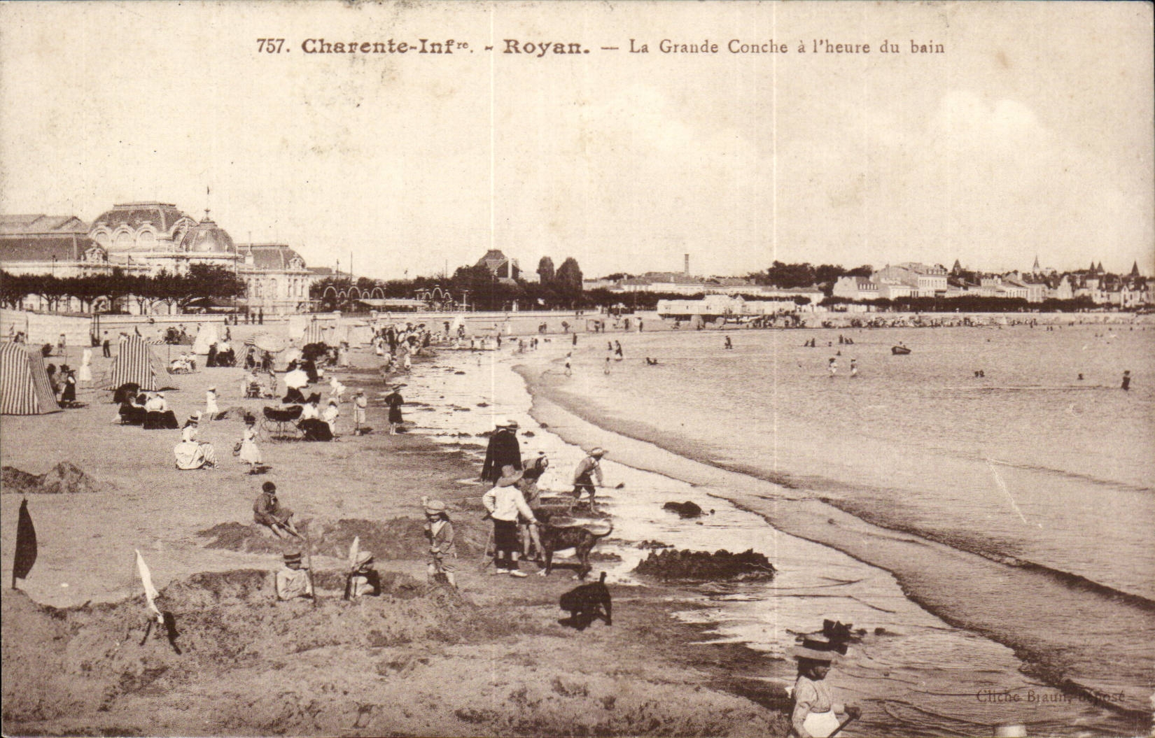 Royan CPA La grande conche a l'heure du bain