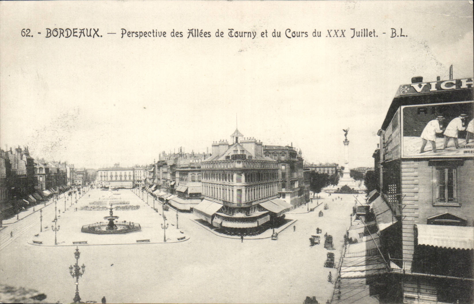 Bordeaux CPA Perspective des allees de Tourny et du cours du XXX juillet