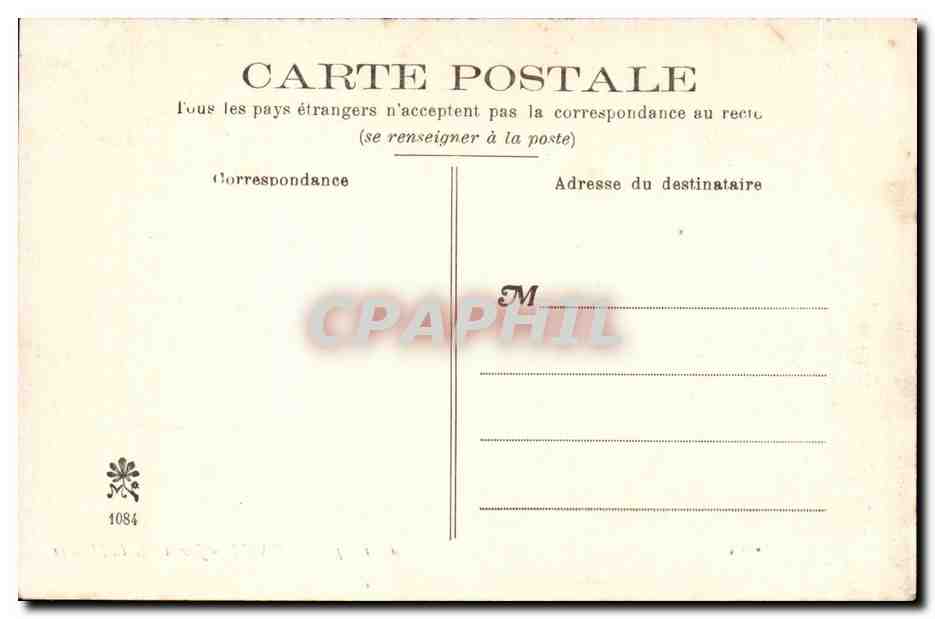 Orleans CPA Jardin de la mairie — Verso