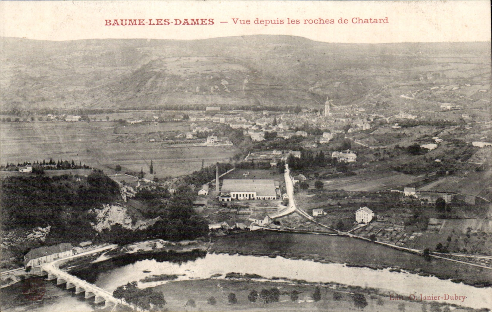 Baume les Dames CPA Vue depuis les roches de Chatard