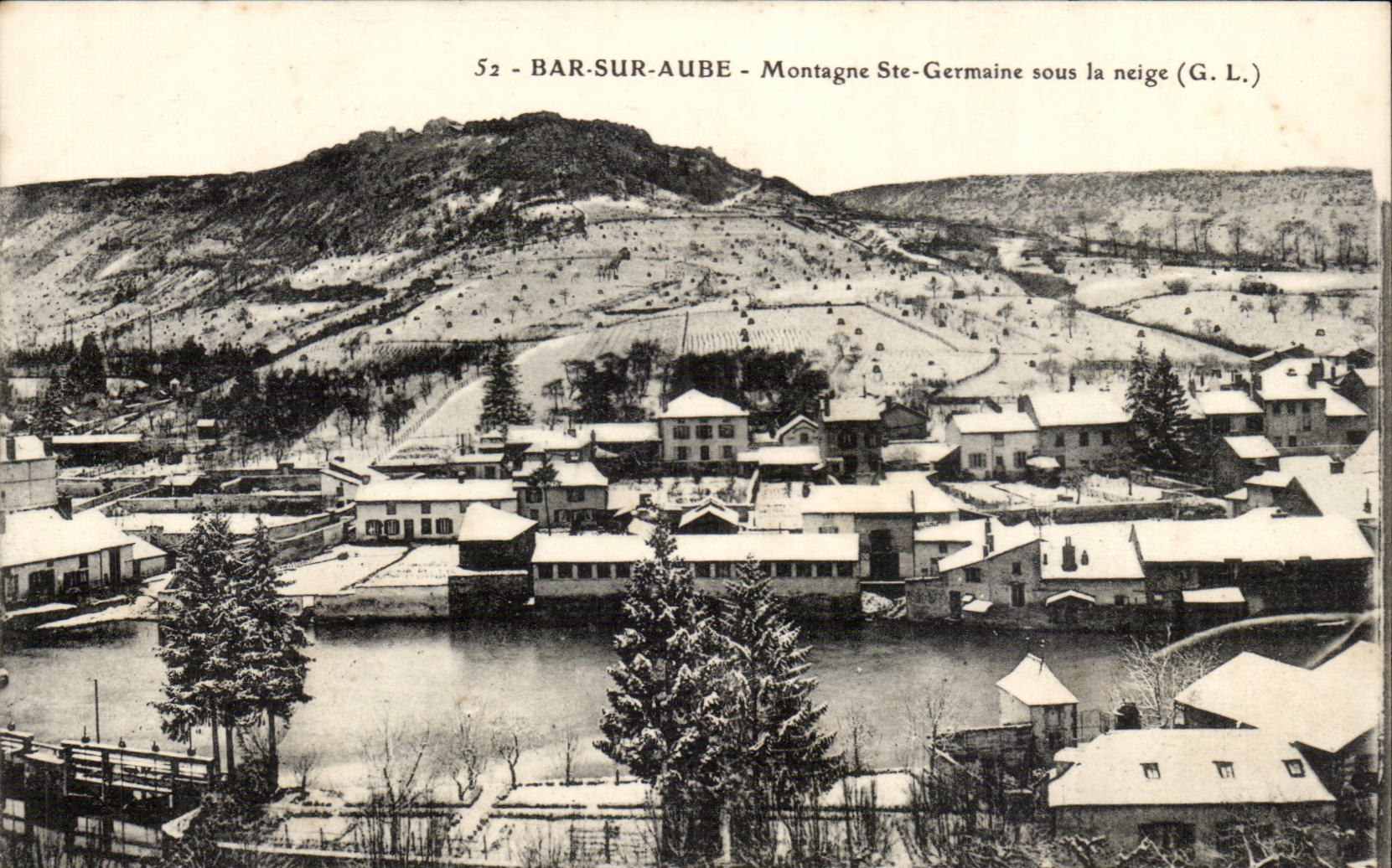 Bar-sur-Aube - Montagne Ste-Germaine sous la neige (G. L.)
