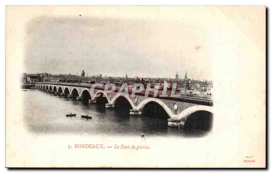 Bordeaux CPA Le pont de pierre