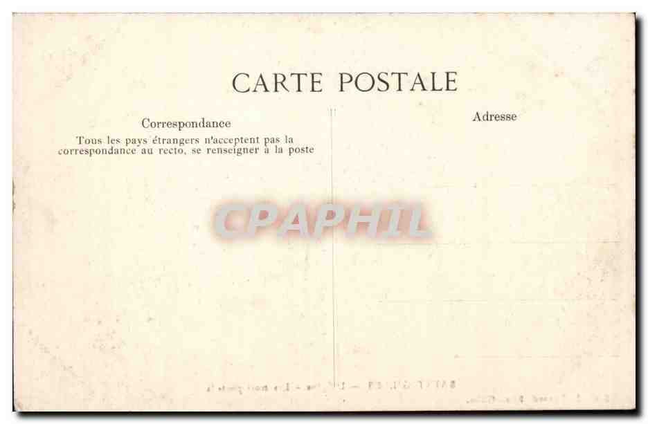 Saint Gilles CPA L'eglise Les trois portails — Verso