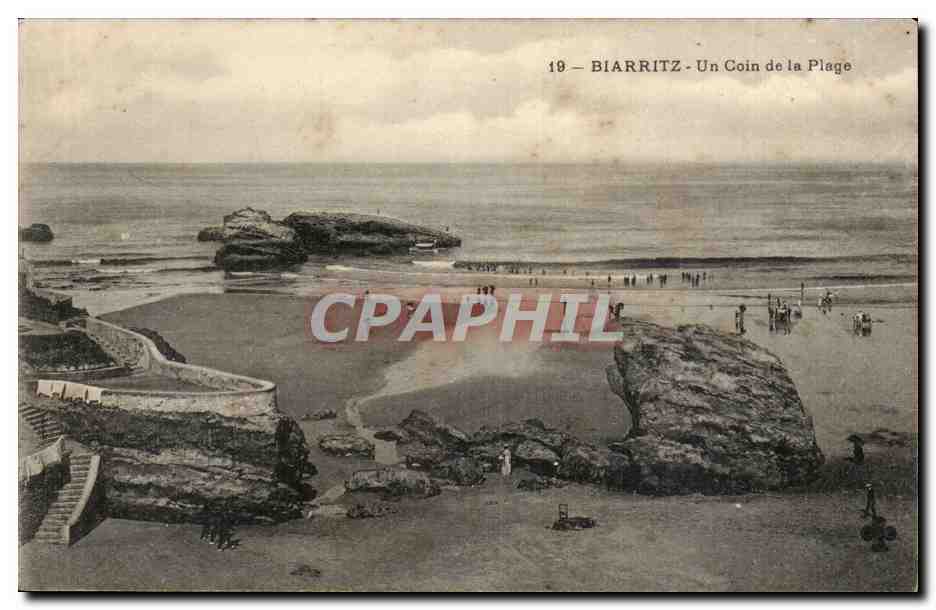 Biarritz CPA Un coin de la plage