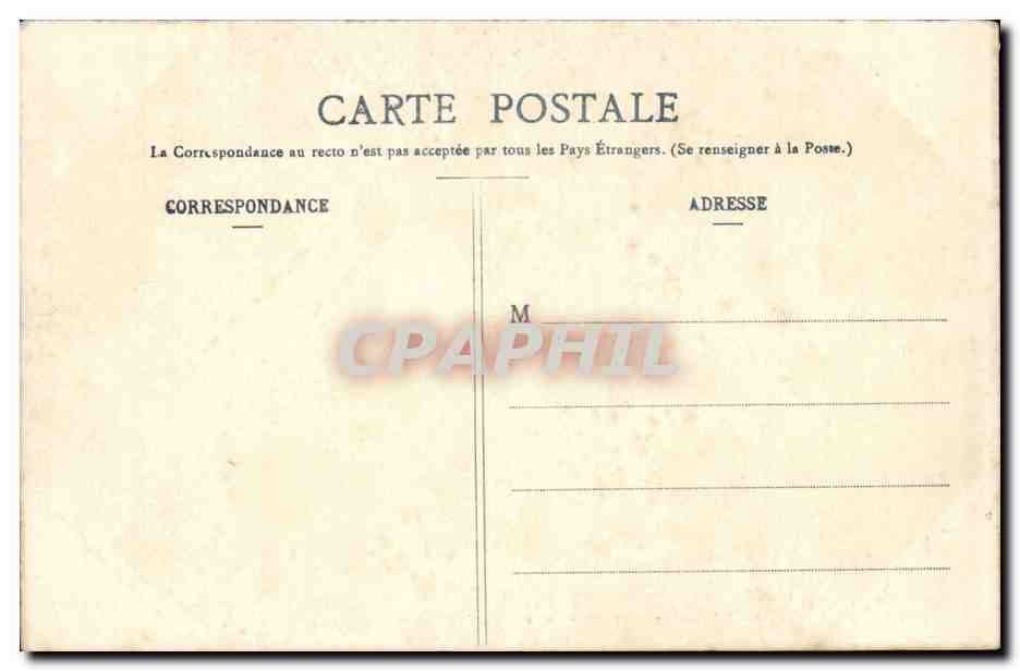 Biarritz CPA Le golfe de Gascogne et les Pyrenees — Verso