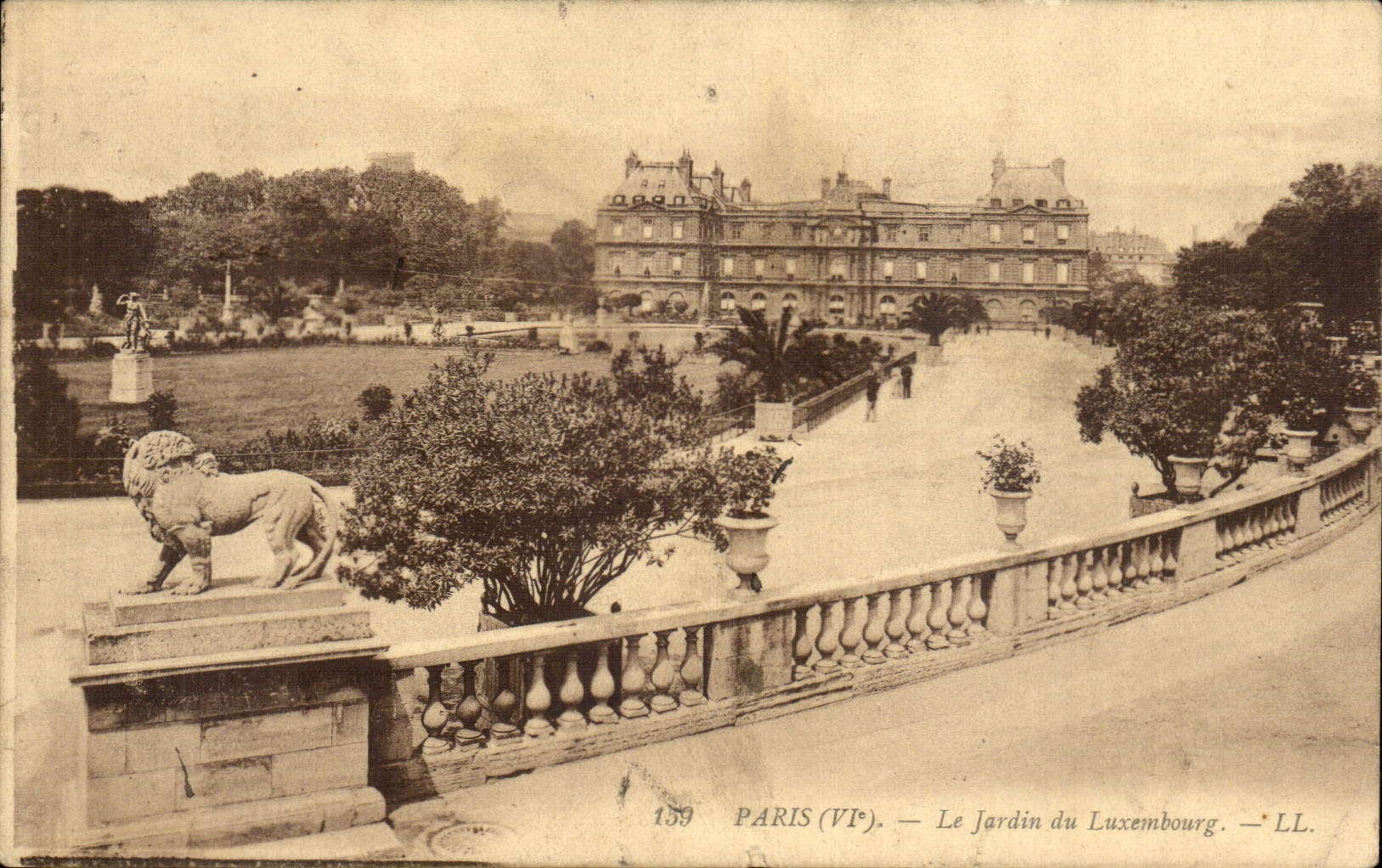 Paris CPA Le jardin du Luxembourg