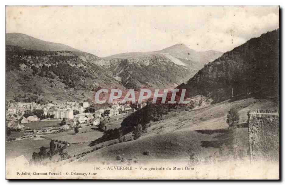 Le mont Dore CPA Vue generale