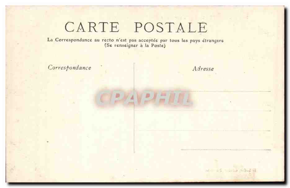Biarritz CPA La roche percee pres du pont de la vierge — Verso