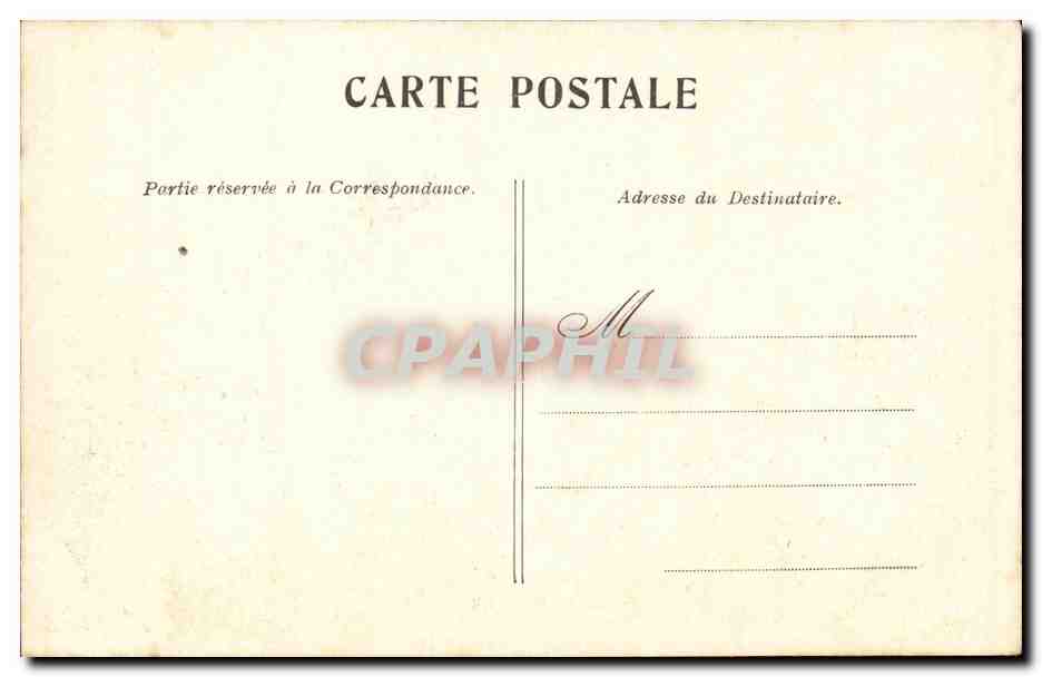 Paris CPA L'arc des Tuileries — Rückseite