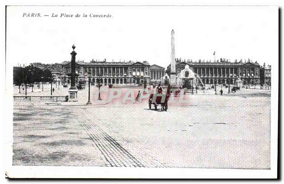 Paris CPA La place de la concorde