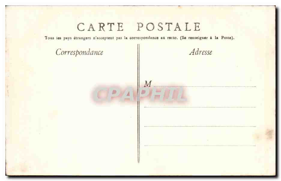 Chateauvert pres Clamecy CPA Le chateau cote Est et sa chapelle — Rückseite