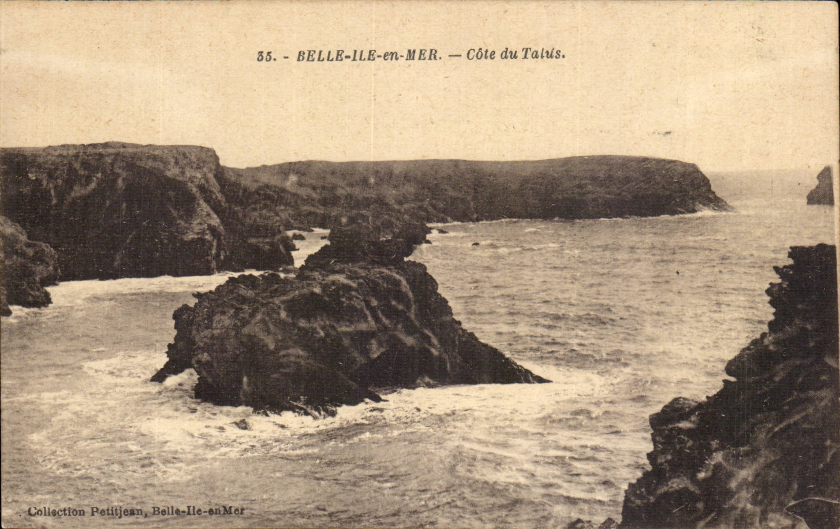 Belle-Île-en-Mer — Küste von Talus — Sammlung Petitjean