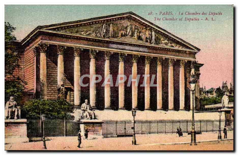 Paris cPA La chambre des deputes
