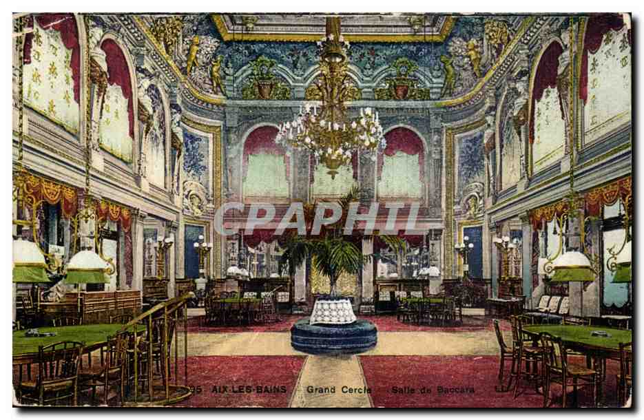 Aix les Bains CPA Grande cercle Salle de Baccara