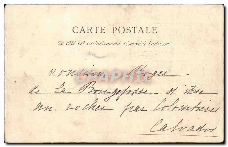 Lourdes CPA Pic du Jer Funiculaire le chateau — Verso