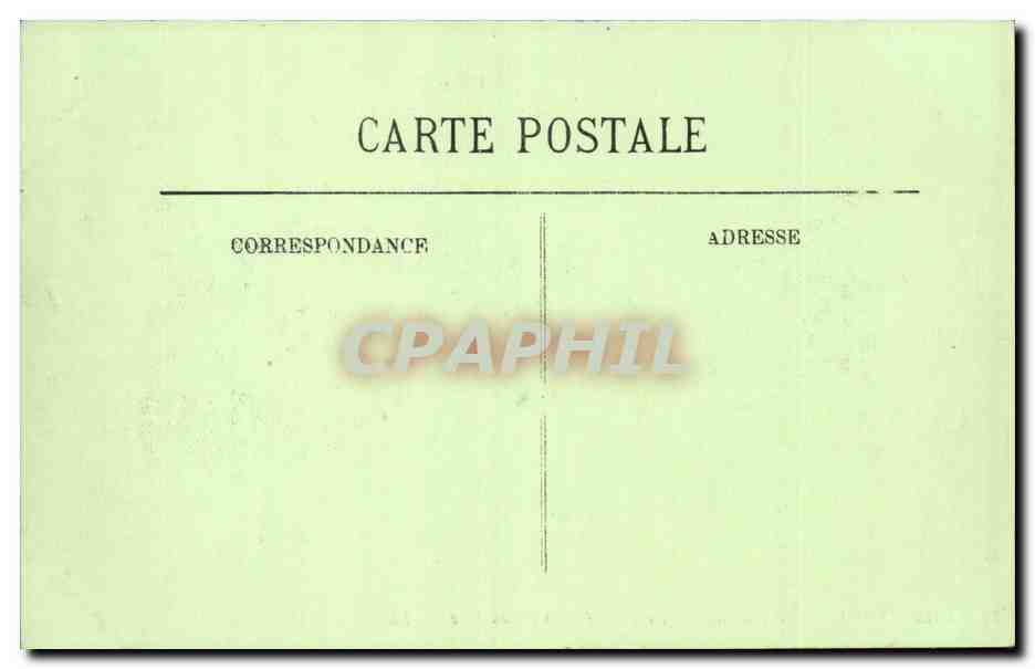 Compiegne CPA Le chateau La facade Cote du parc — Verso