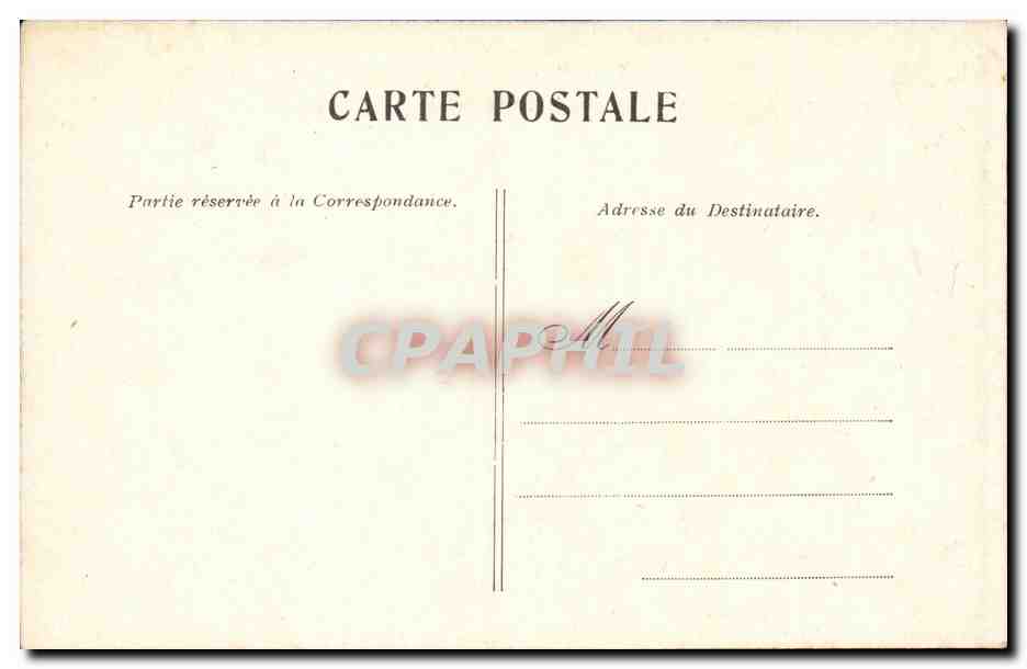 Parc CPA le parc monceau — Rückseite