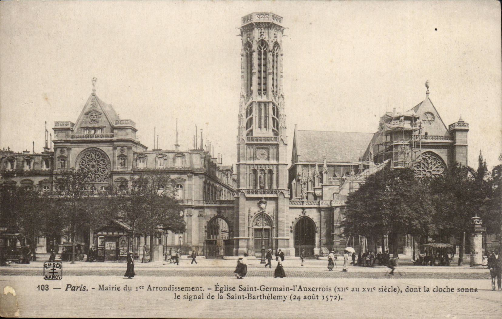 Parc CPA Mairie du 1er arrondissement Eglise Saint Germain l'auxerrois