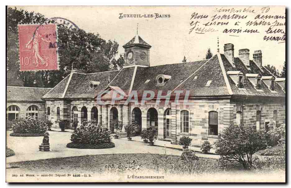 Luxeuil les Bains CPA L'etablissement