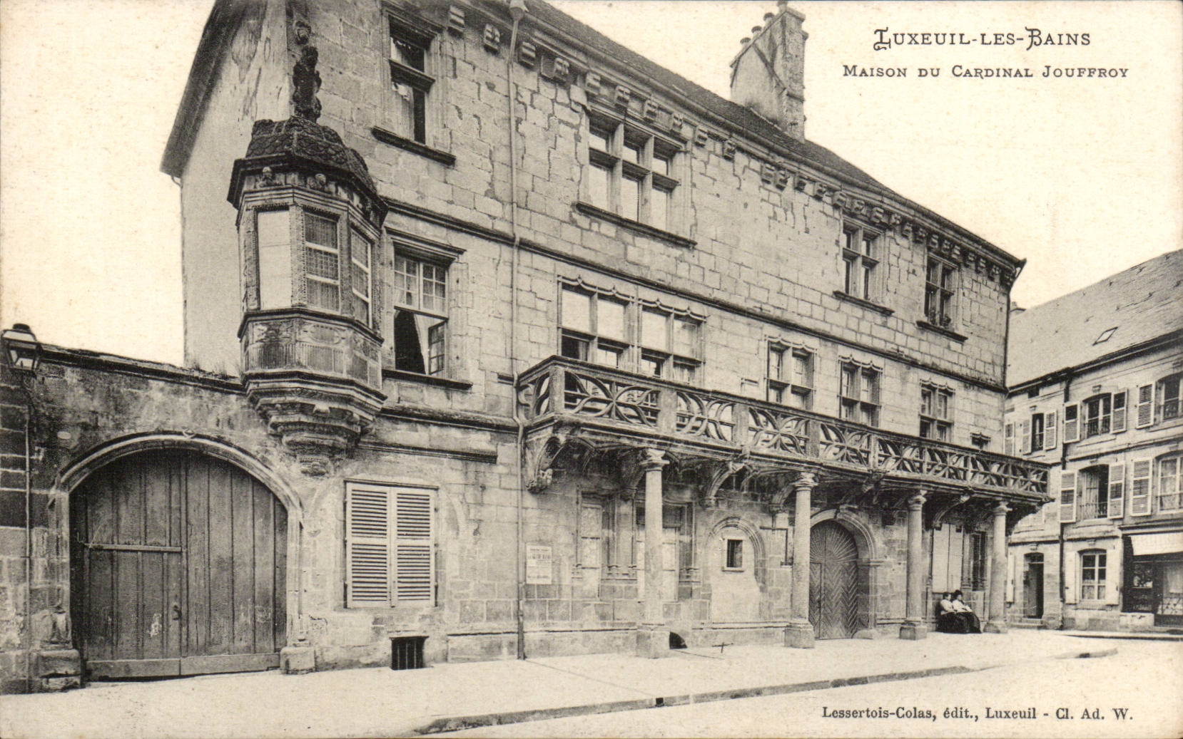Luxeuil les Bains CPA maison du cardinal Jouffroy