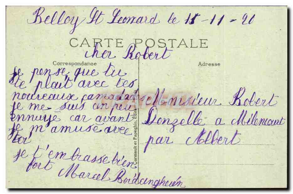 Palais de Versailles — Chapelle et Aile Louis XV — A.P. — Verso