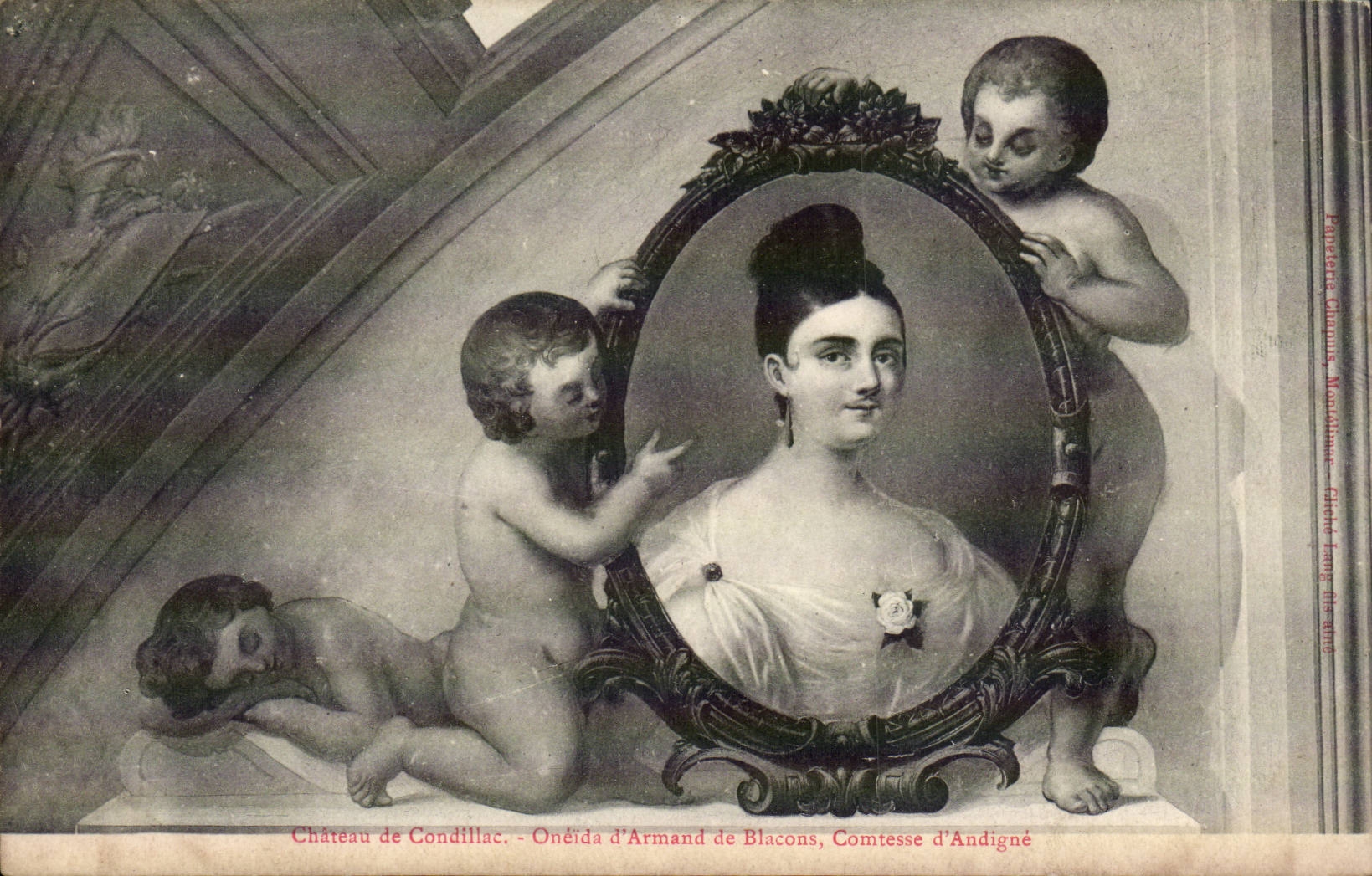 CPA Chateau de Condillac Oneida d'Armand de Blacons Comtesse d'Andigne