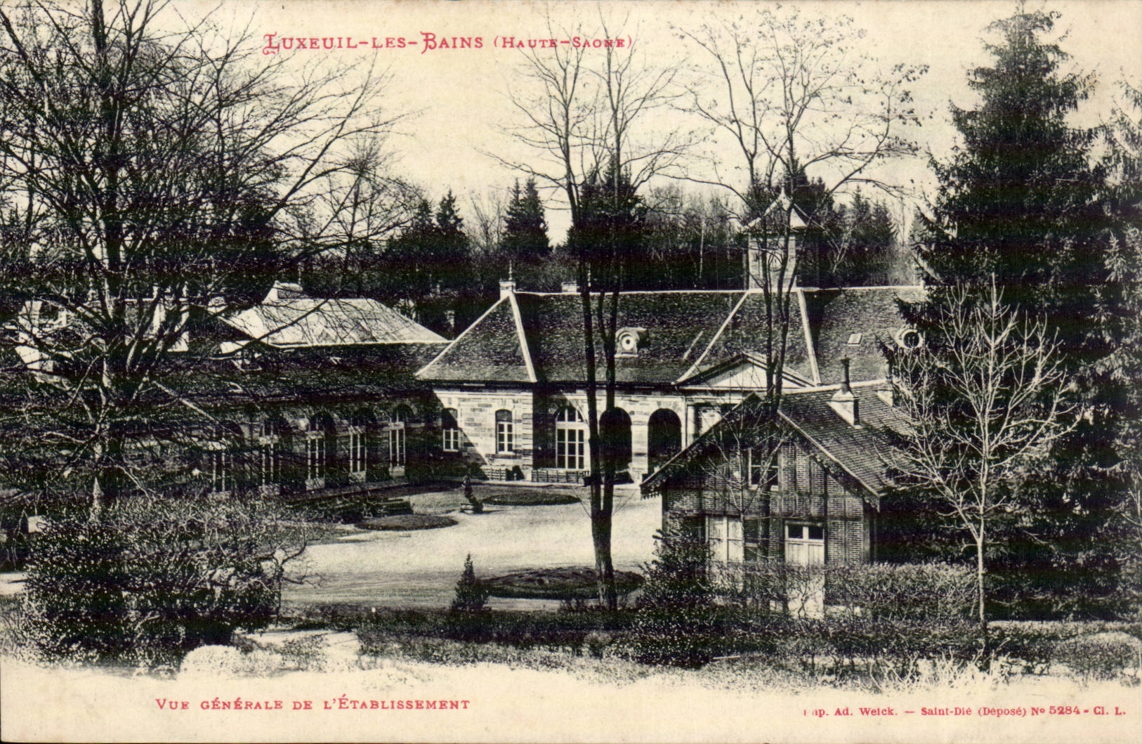 Luxeuil les Bains CPA Vue generale de l'etablissement 