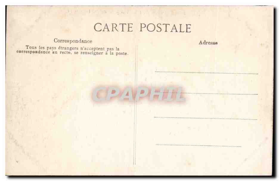 Fontainebleau — Vue prise du Mail Henri IV — Éditions de la poste — Verso