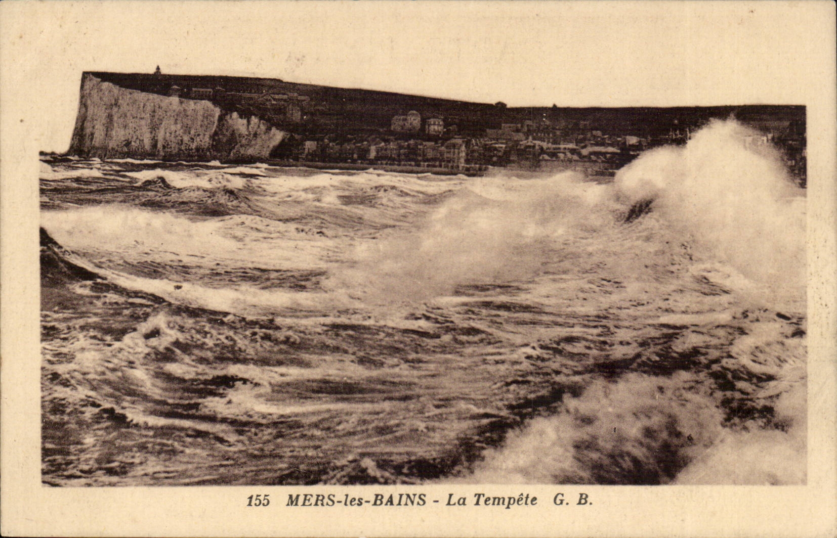 Mers les Bains CPA La tempete