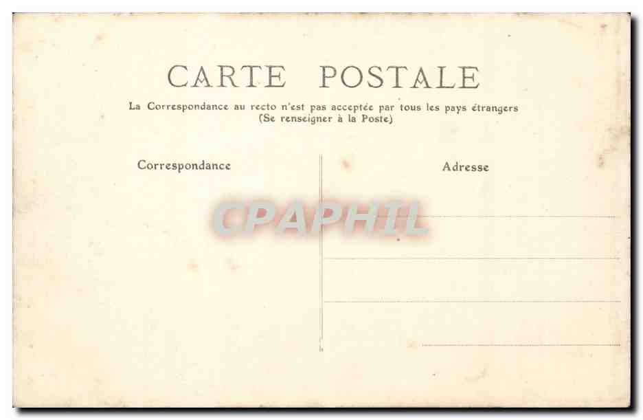 Biarritz CPA Le rocher de la vierge et de l'attalaye — Verso