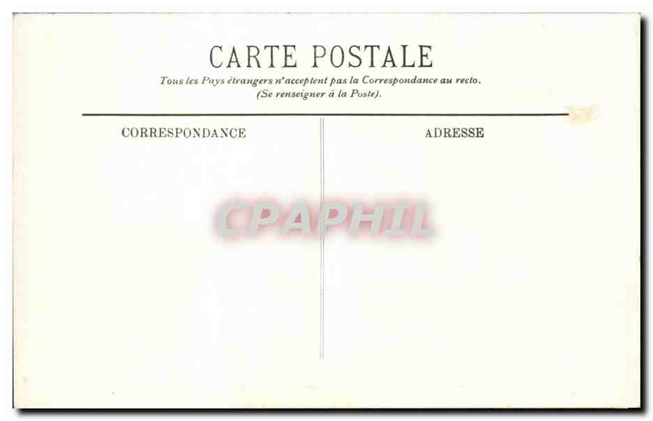 Paris cPA Chapelle Louis XVI Jardin de la chapelle Boulevard Haussmann — Rückseite