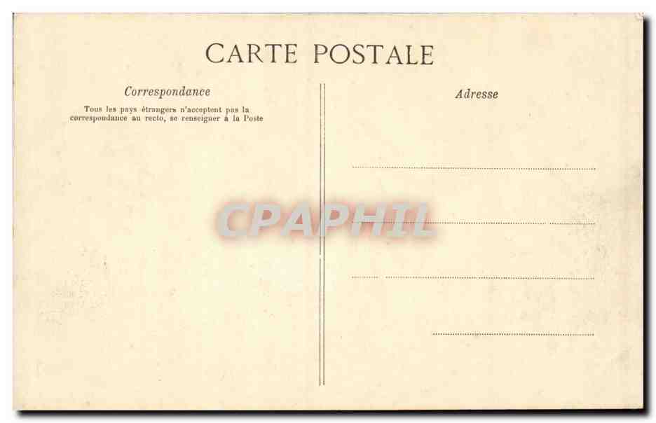 Alencon CPA Vue generale de la place d'armes — Rückseite