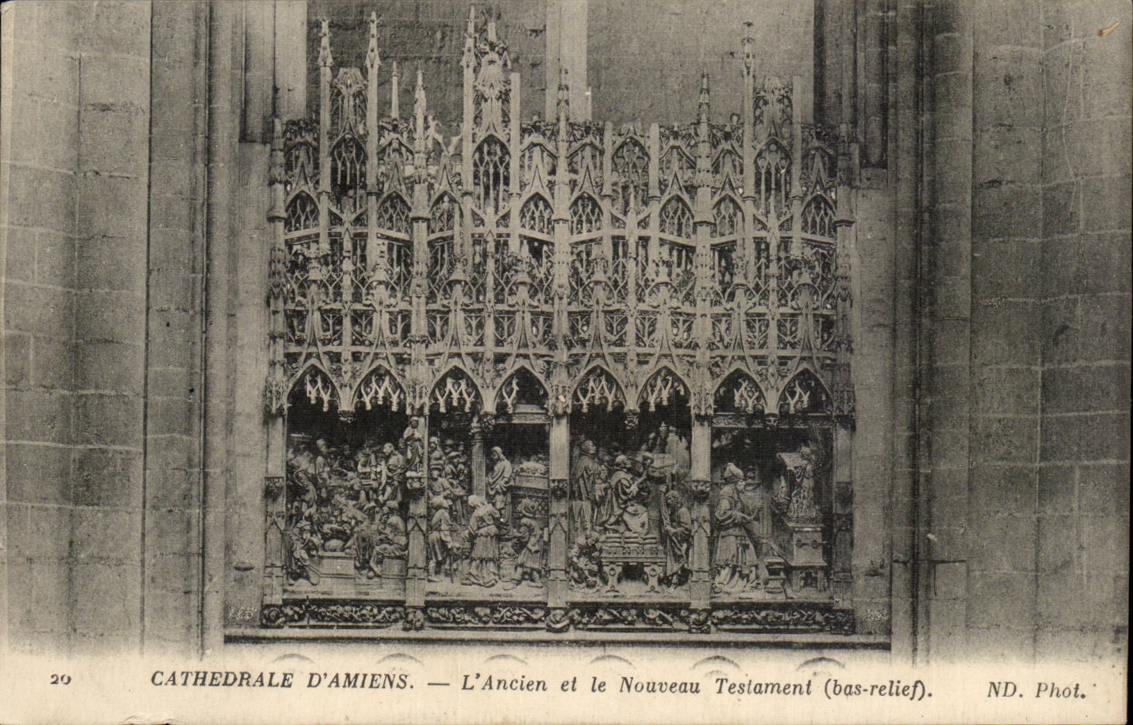 Cathedrale d'Amiens cPA L'ancien et le nouveau Testament