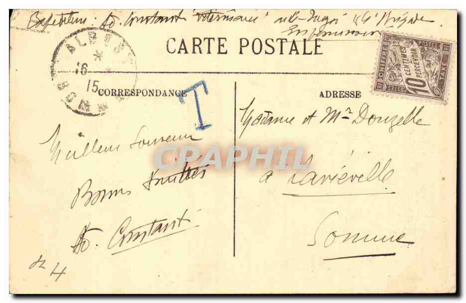 Nantes CPA Vue generale prise du transbordeur — Rückseite