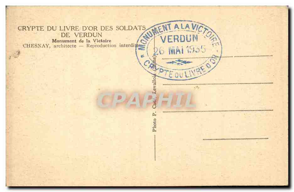 Crypte du Livre d'Or des Soldats de Verdun — Monument de la Victoire — Chesnay architecte — Reverso