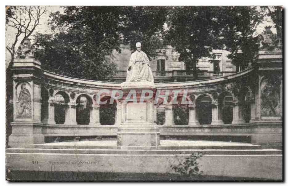 Valenciennes CPA Monument de Froissart