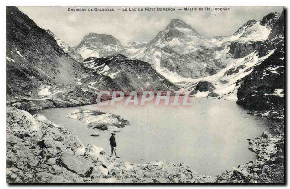 Environs de Grenoble — Le Lac du Petit Domenon — Massif de Belledonne — Éditeur : P. L. des Alpes, Évian