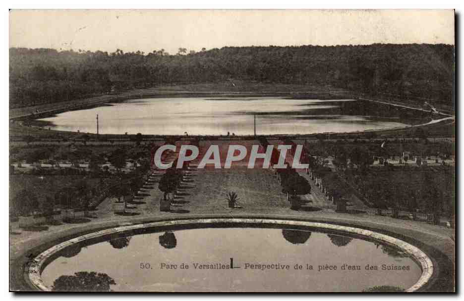 Parc de Versailles — Perspective de la pièce d'eau des Suisses — n°50