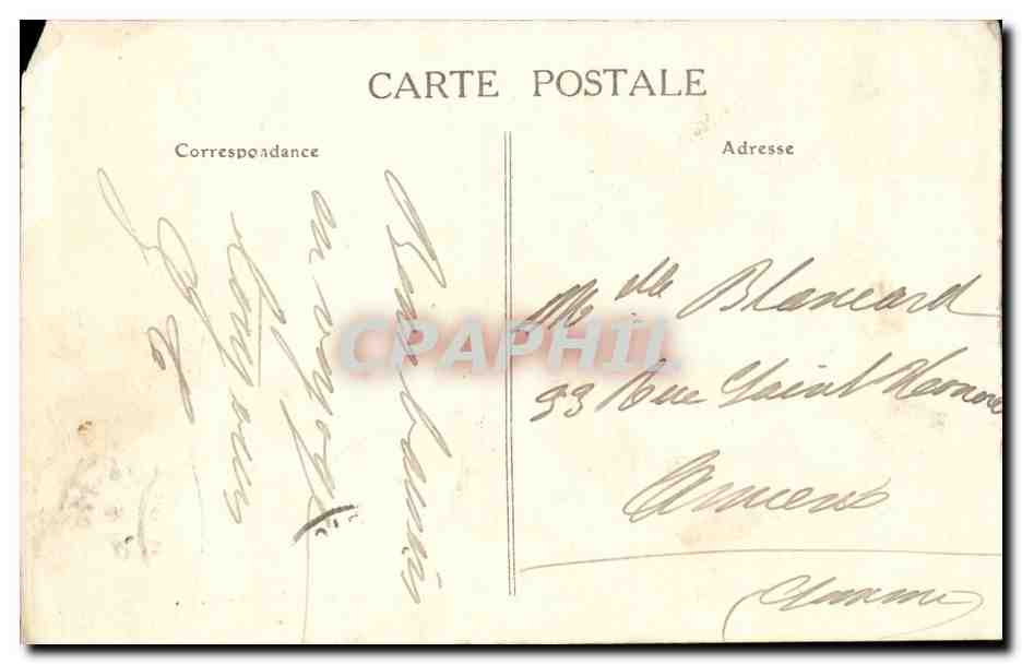 Angers CPA Le chateau Le pont sur la Marne — Rückseite
