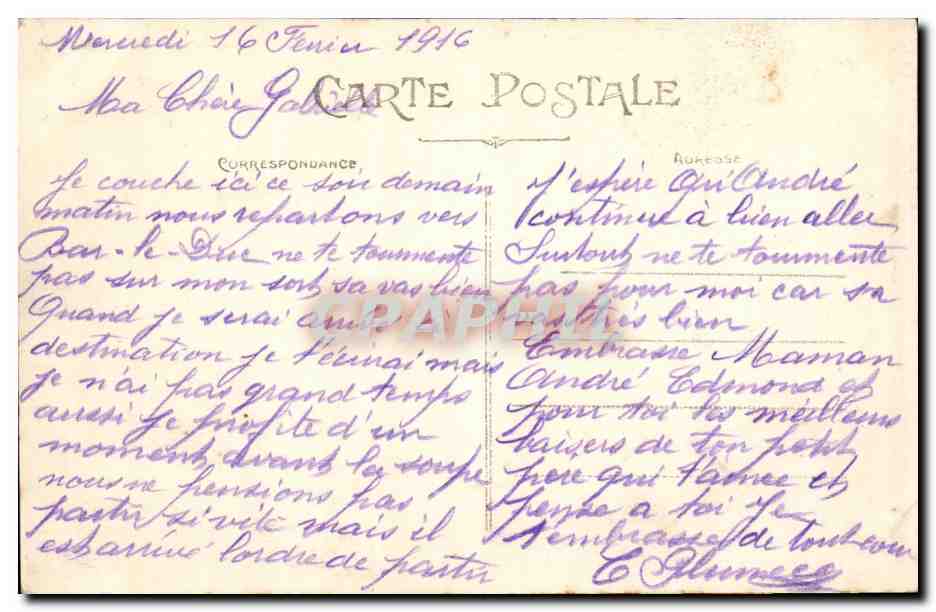 Sezanne CPA Mail des Cordeliers Le monument commemoratif — Back