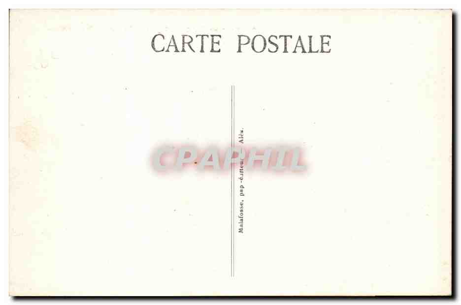 Environs d'Ales CPA Chateau feodal de Montmoirac — Rückseite