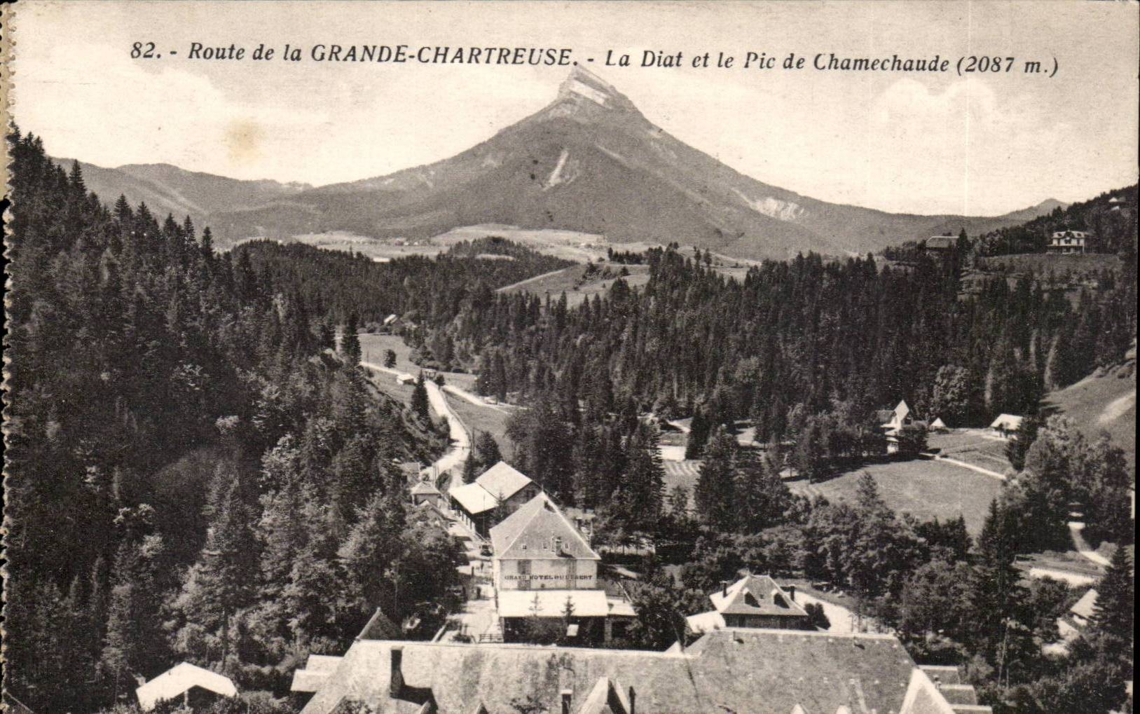 Route de la Grande-Chartreuse — La Diat et le Pic de Chamechaude (2087 m.) — Éditions Martigot Frères