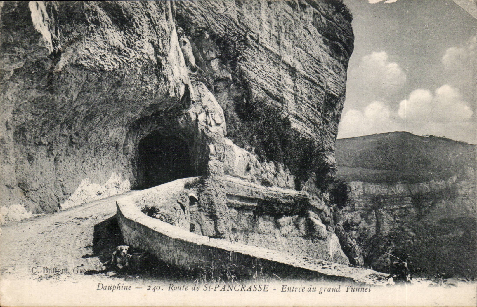 Dauphiné — Route de St-Pancrasse — Entrée du grand Tunnel — C. Dufbert, Grenoble, n°240