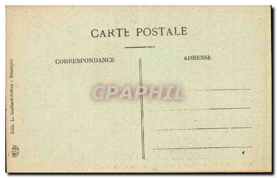 Source du Pontet — Vallée de la Loue, Mauthier — Éditeur L. Gaillard-Prêtre, Besançon, n° 828 — Reverso