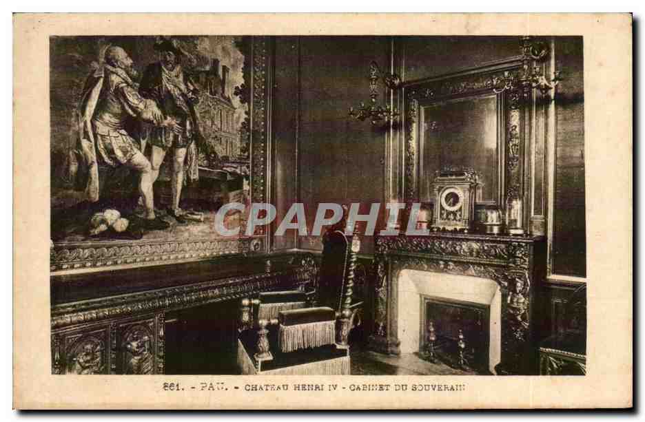 Château Henri IV - Cabinet du Souverain — PAU — n° 861