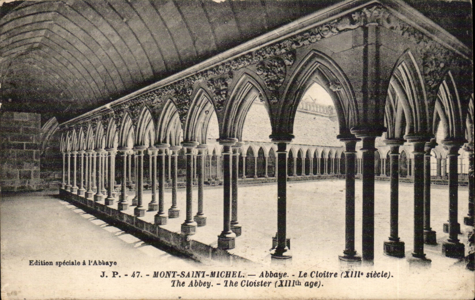 Le Mont Saint Michel - Abbaye - le Cloitre - XIII siecle CPA 