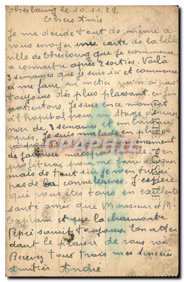 Cherbourg — Panorama de la Ville et de la Rade — Éditeur non identifié, n°3 — Verso